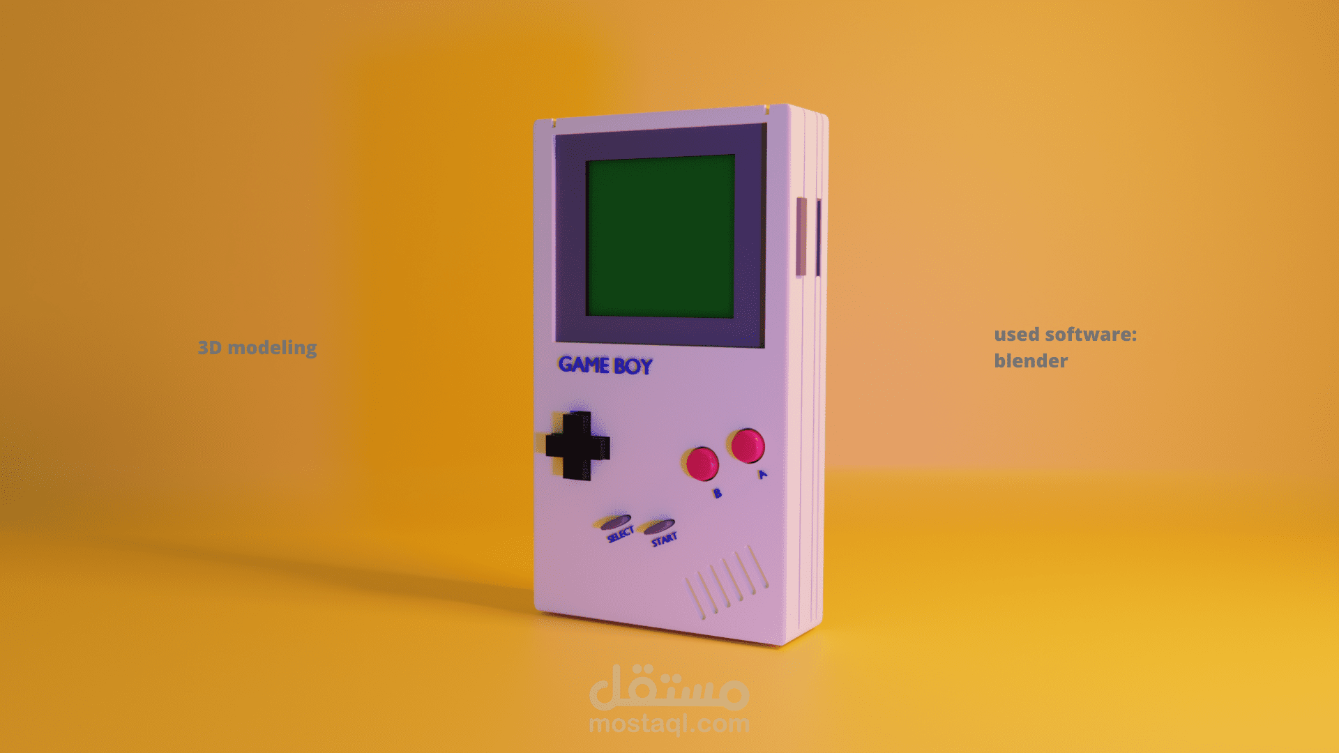 3D Game Boy Model