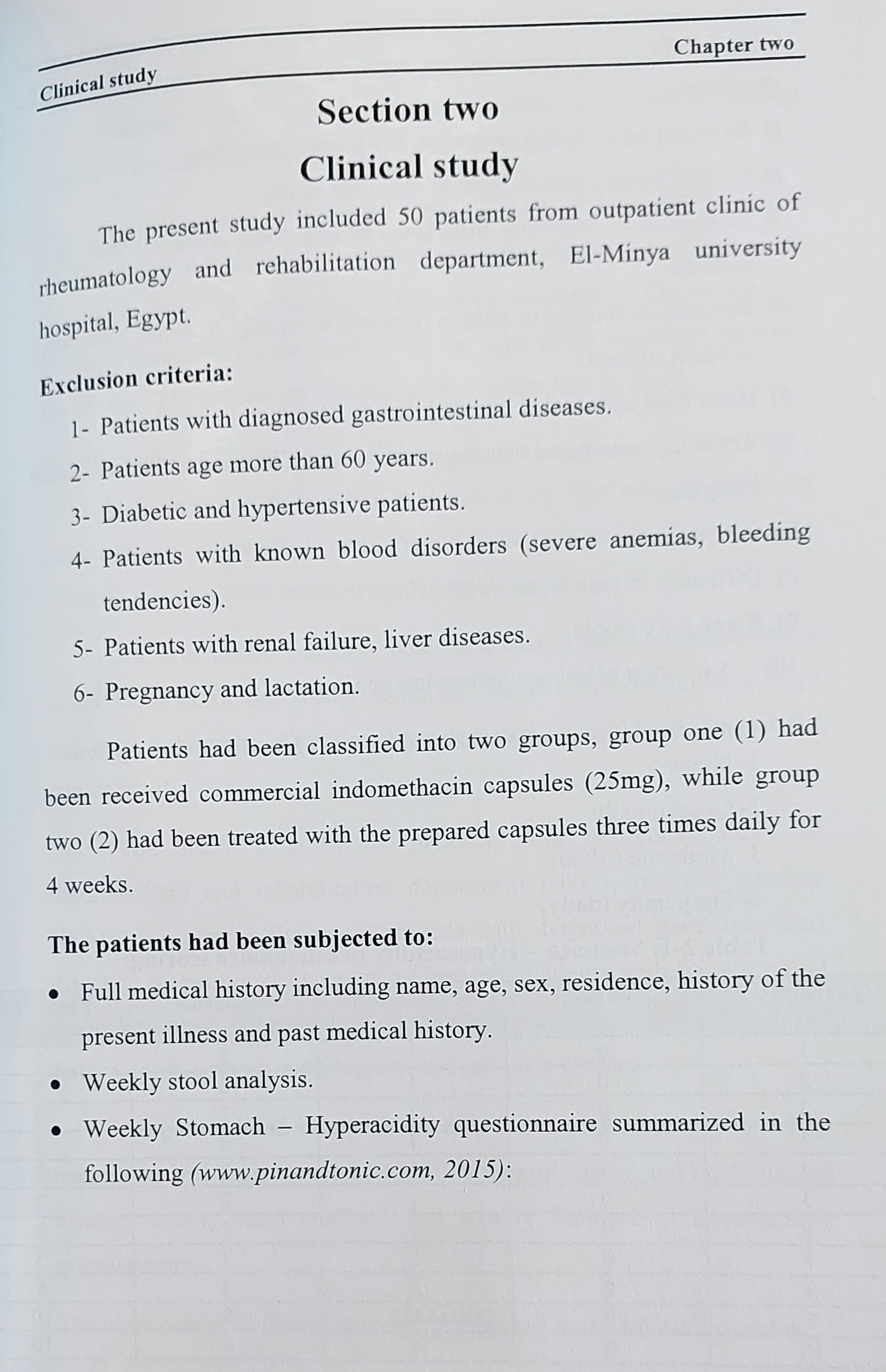 Medical thesis،  بحث طبي