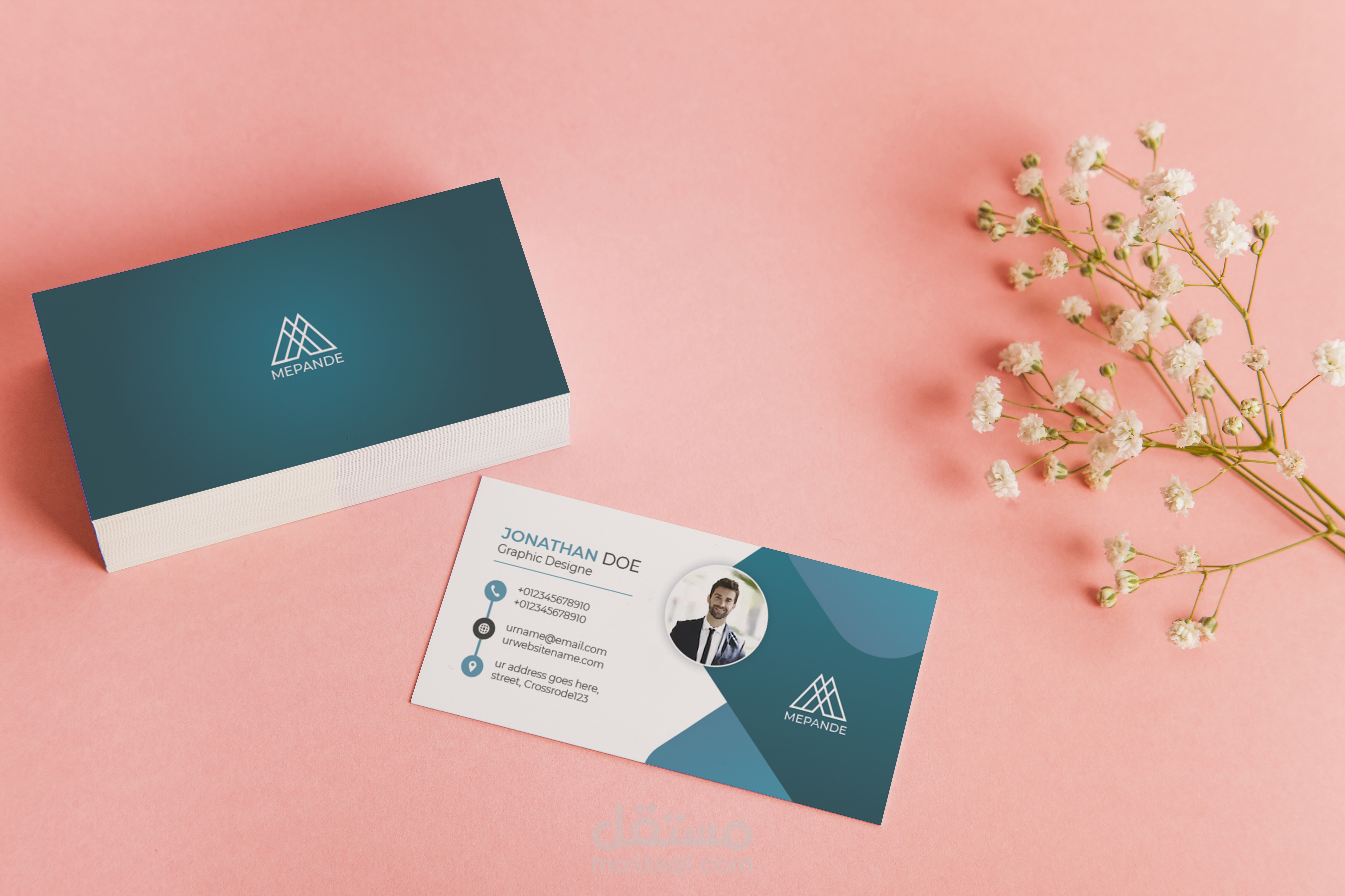 Business Card " بطاقة عمل احترافية "