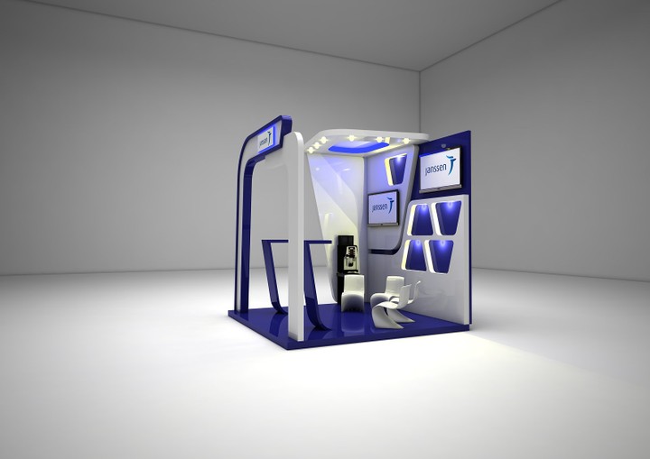 تصميم booth لشركة أدوية