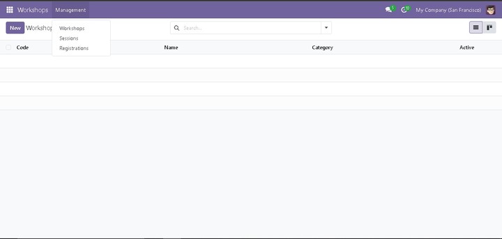 نظام إدارة الورش على Odoo