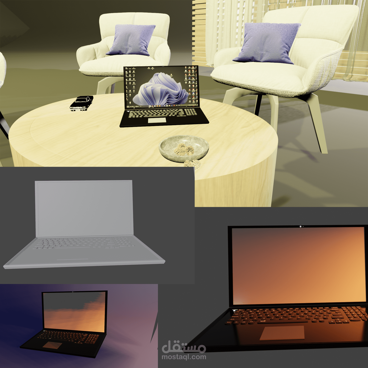 Design for 3D laptop