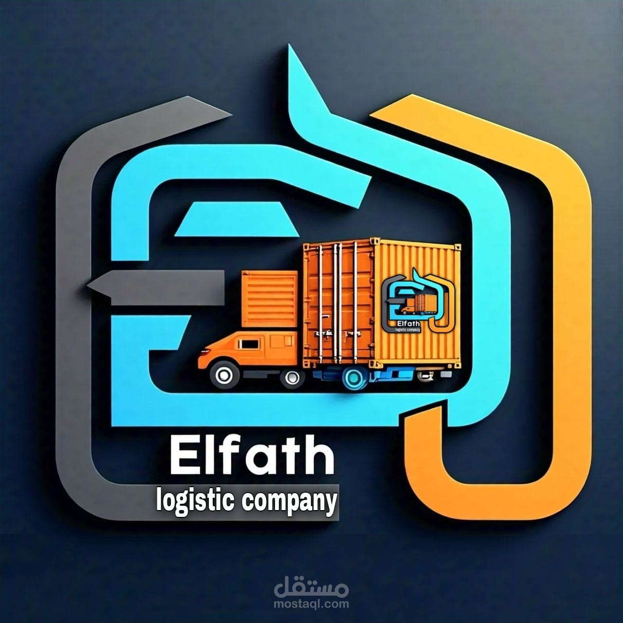 شعار لشركه نقل وخدمات لوجيستيه