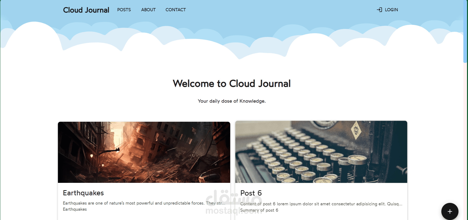 Cloud Journal - React Web Application