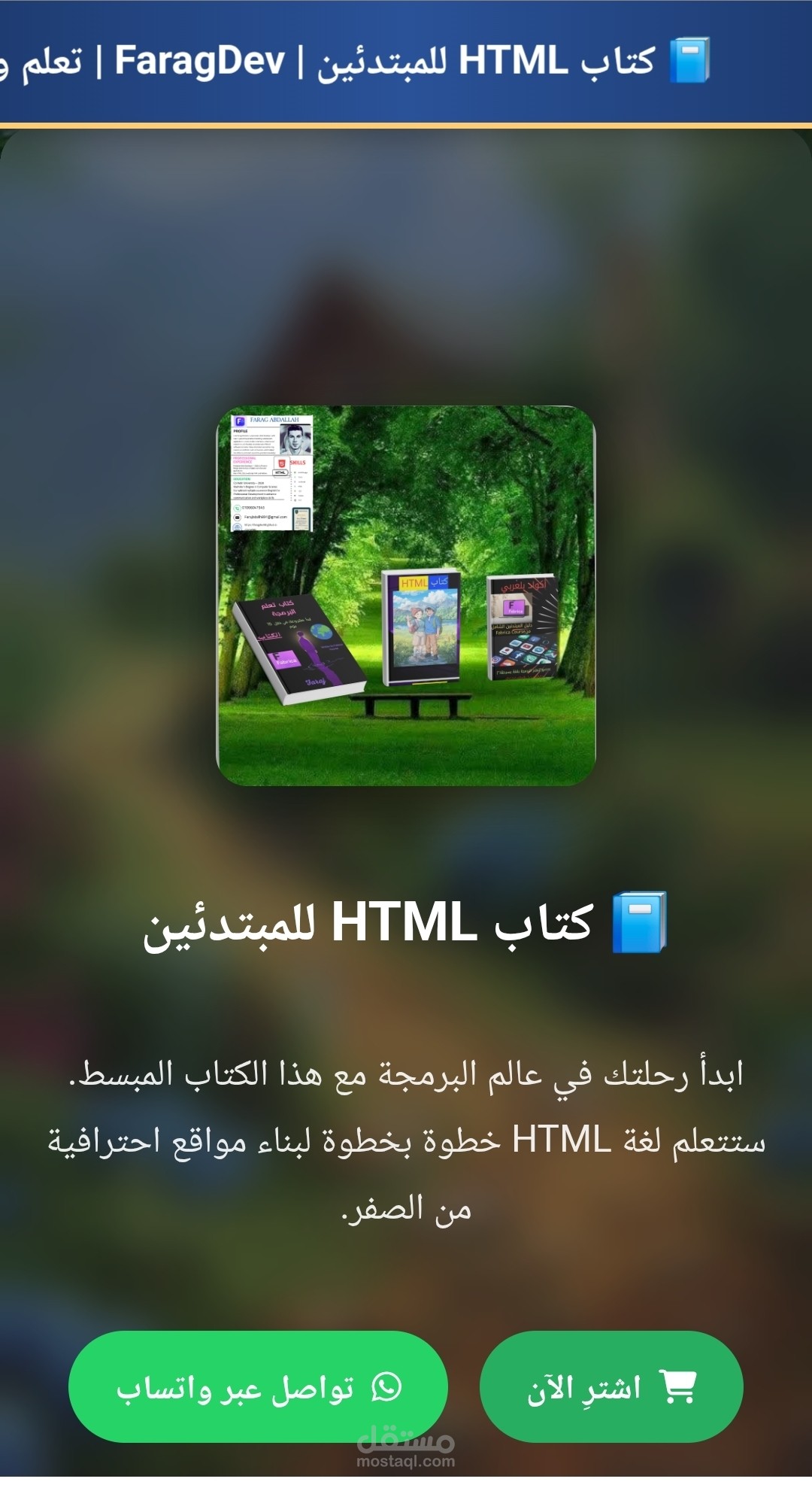 خدمة تصميم صفحة هبوط احترافية UI/UX لزيادة مبيعاتك