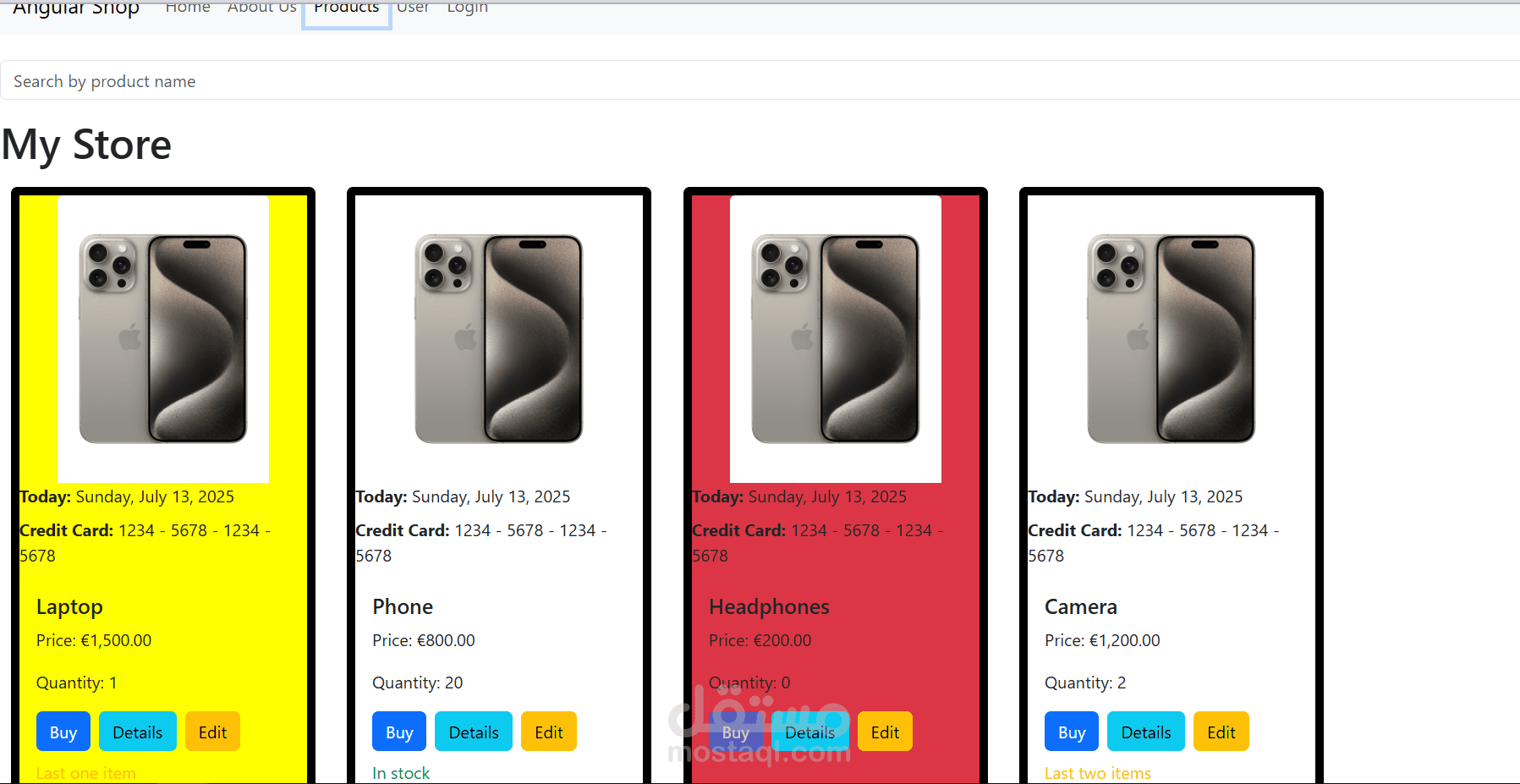 Angular Ecommerce