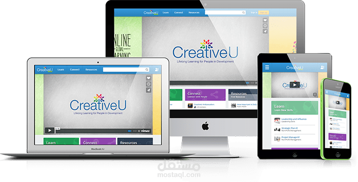 (website for e-learning (CreativeU