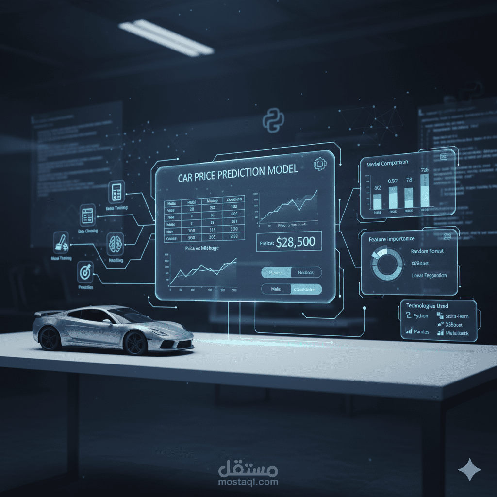 نموذج التنبؤ بأسعار السيارات