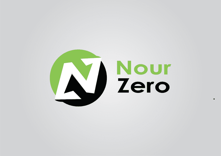 تم تصميم اللوجو لمسابقه شركة NOUR ZERO