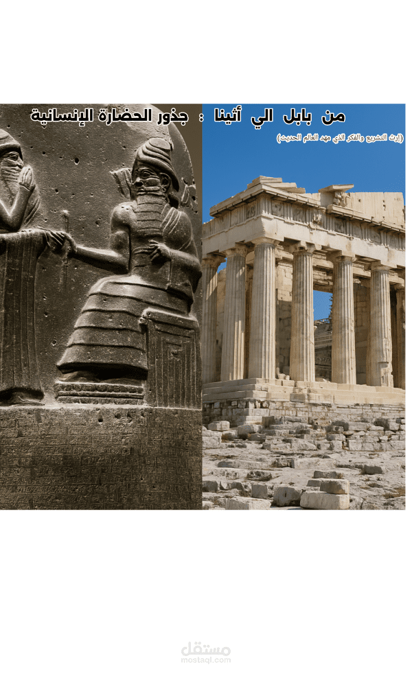 دور الحضارات القديمه في تشكيل الحضارة الانسانيه الحديثه
