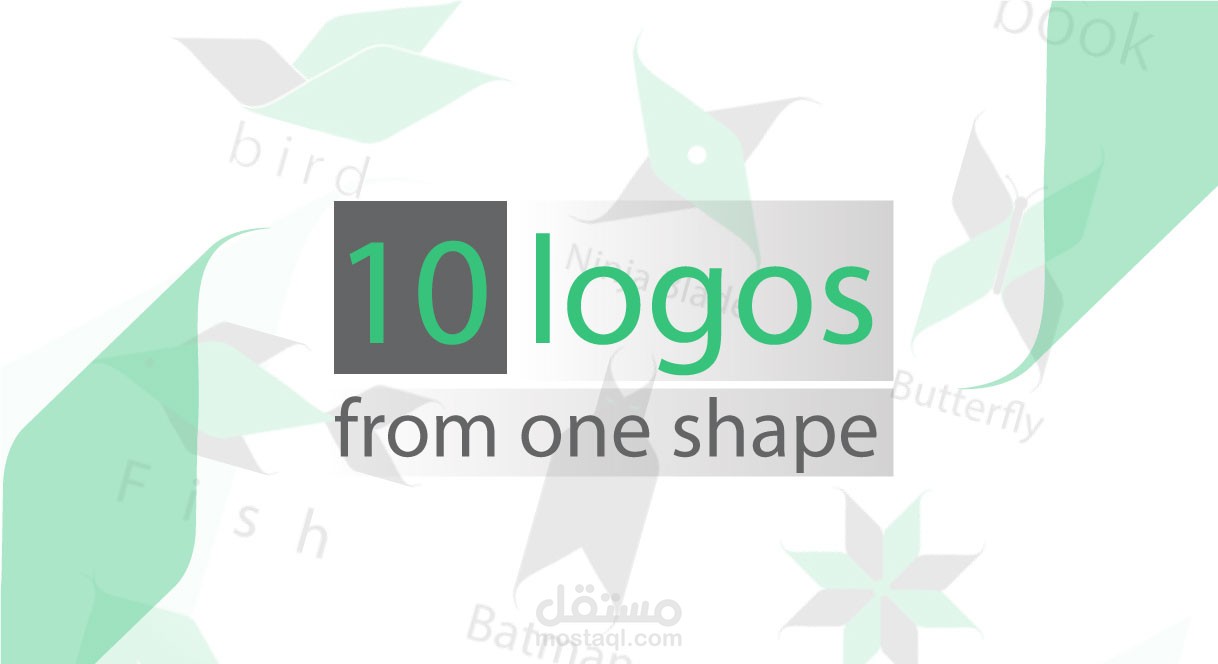 10 logos from one shape