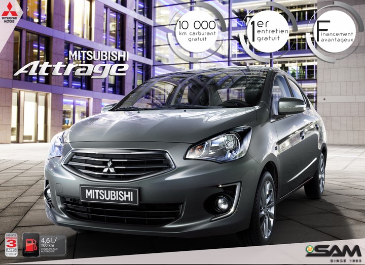 ادارة صفحة الفيسبوك لشركة السيارات Mitsubishi بتونس + Brochures + Affiche