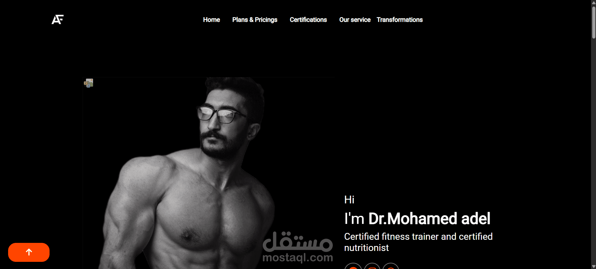 fitness coach website