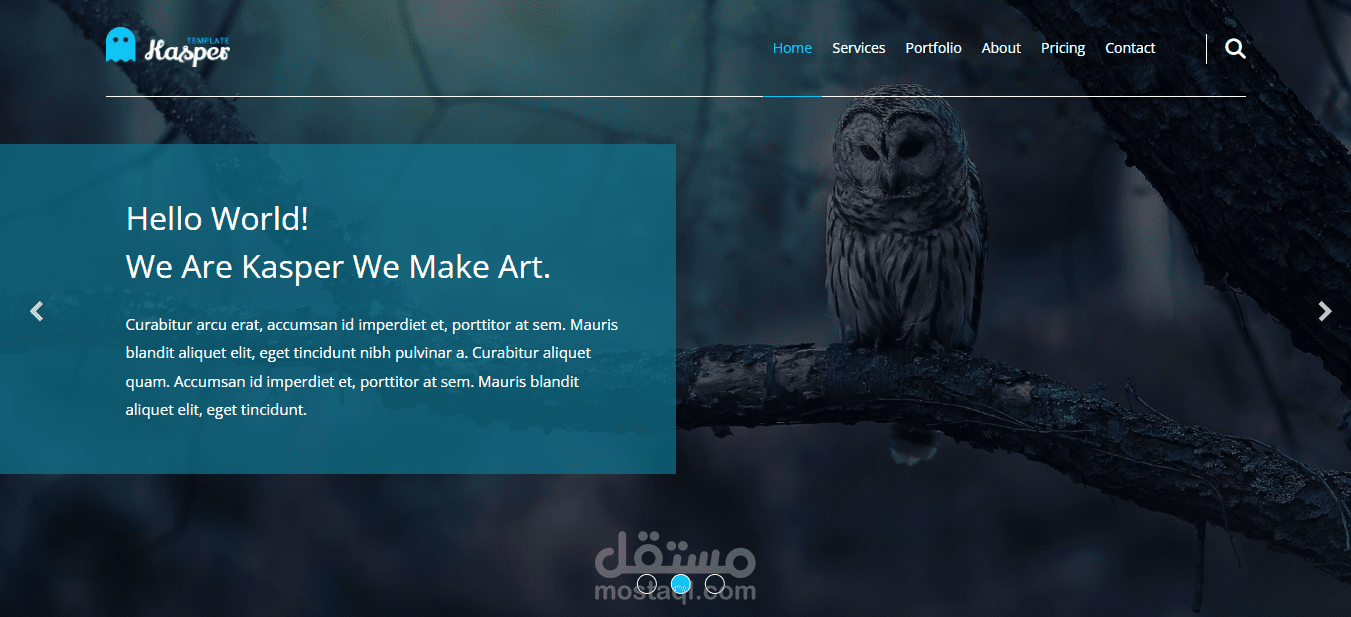 Kasper Template – تصميم أنيق لموقع أعمالك
