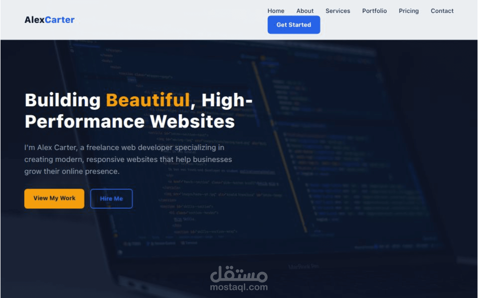 Web Developer - Portfolio Website