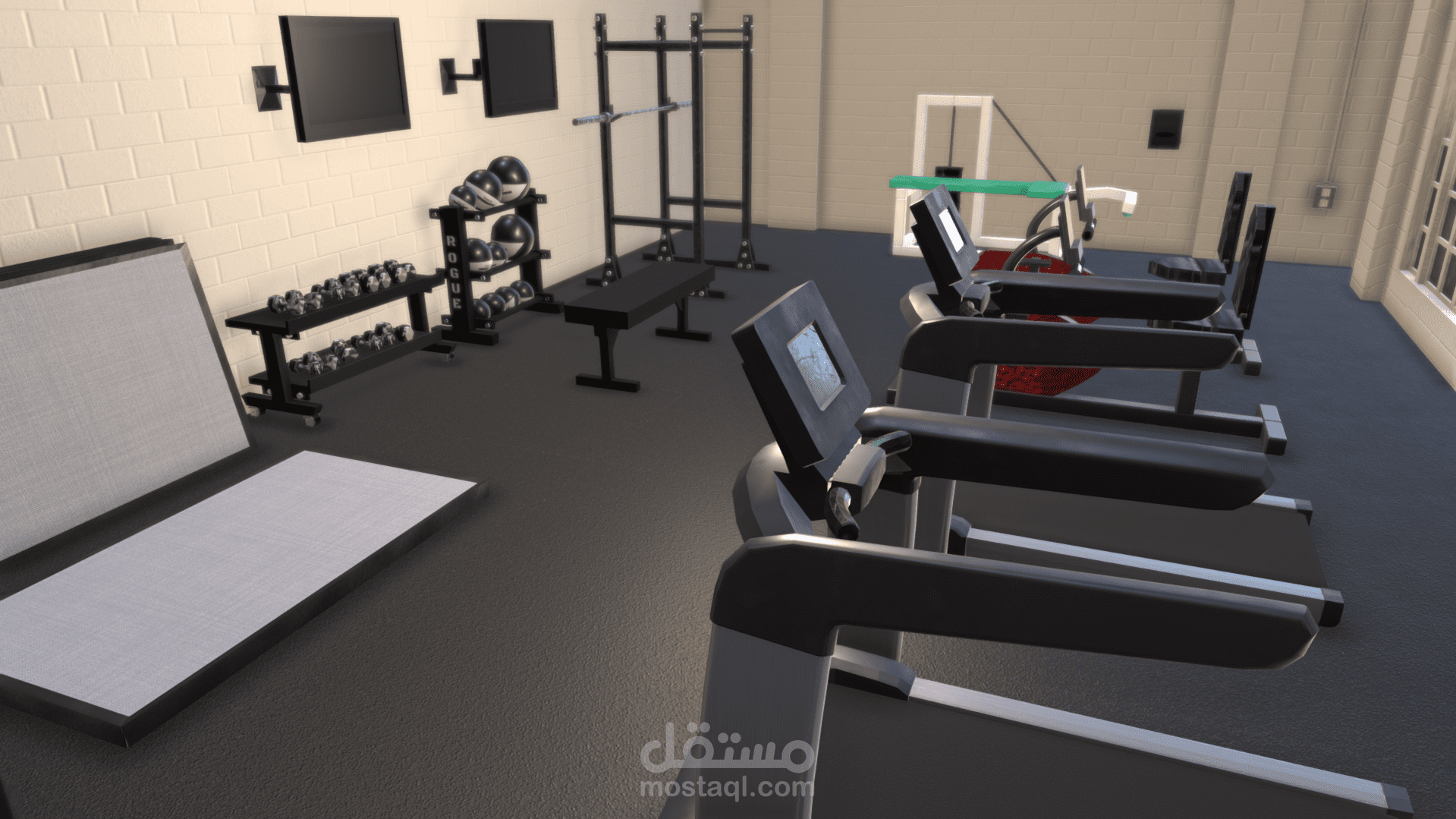 جيم رياضي كامل لعمل تمارين