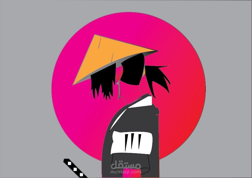 تصميم على برنامج Illustrator