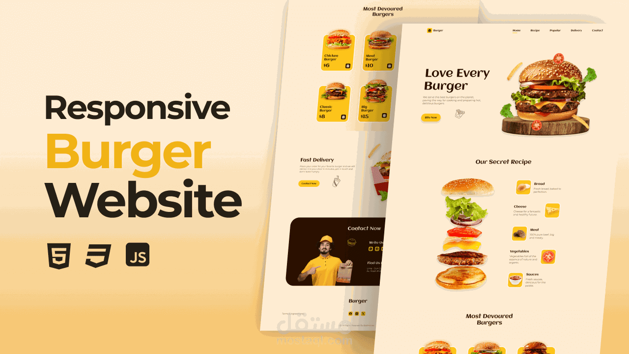 Landing Page Burger
