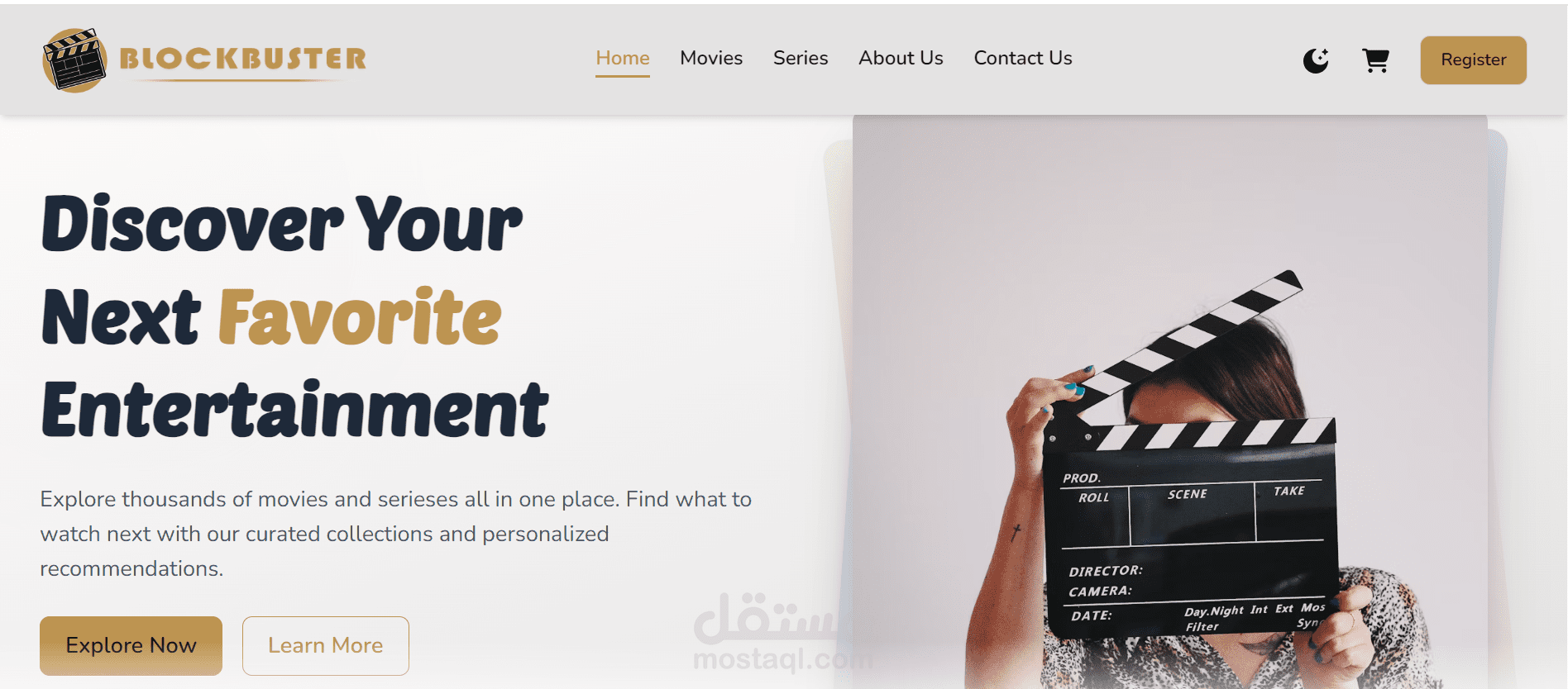 Movie Site Blockbuster Project by Angular
