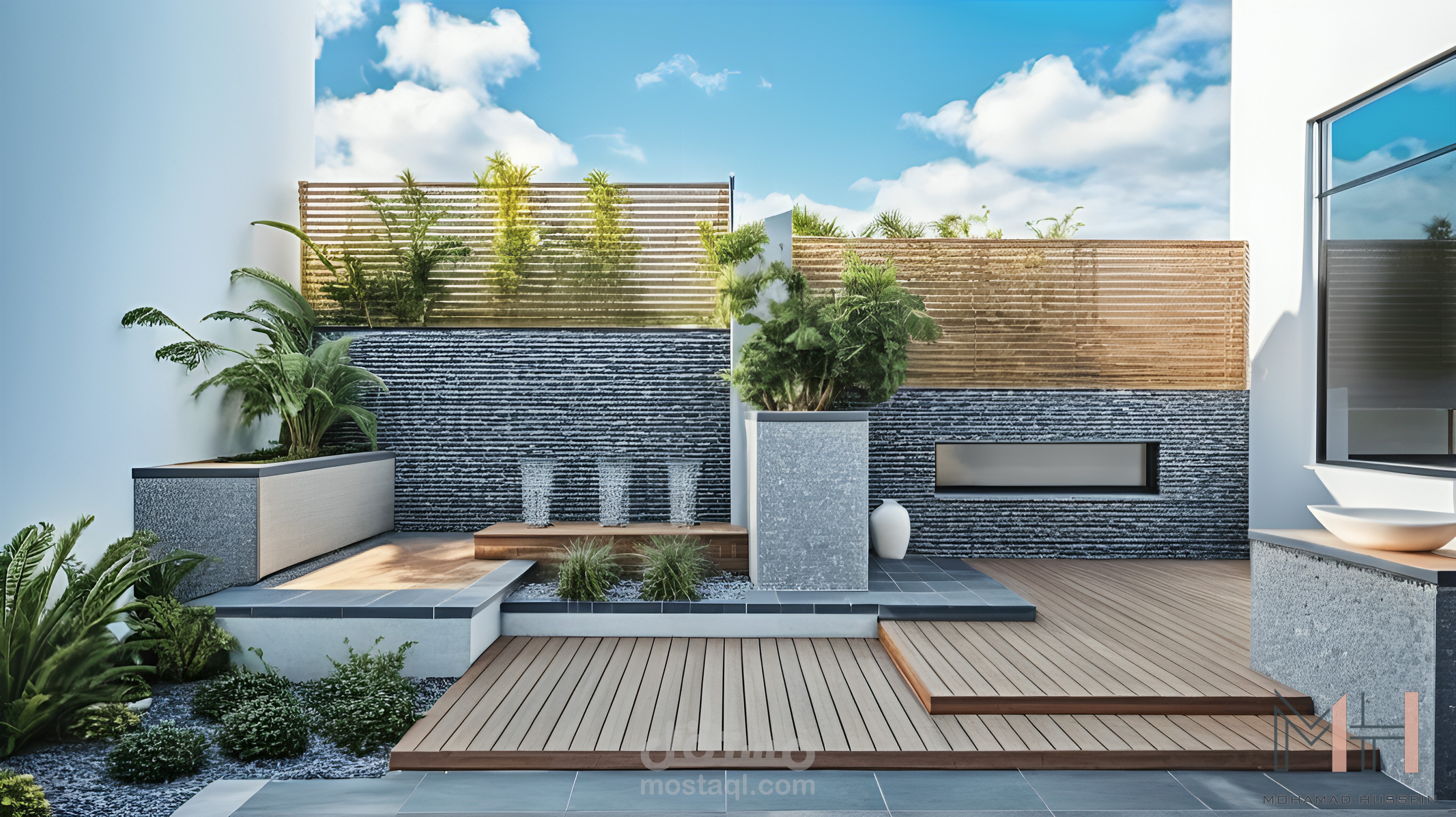 تصميم حديقة داخلية