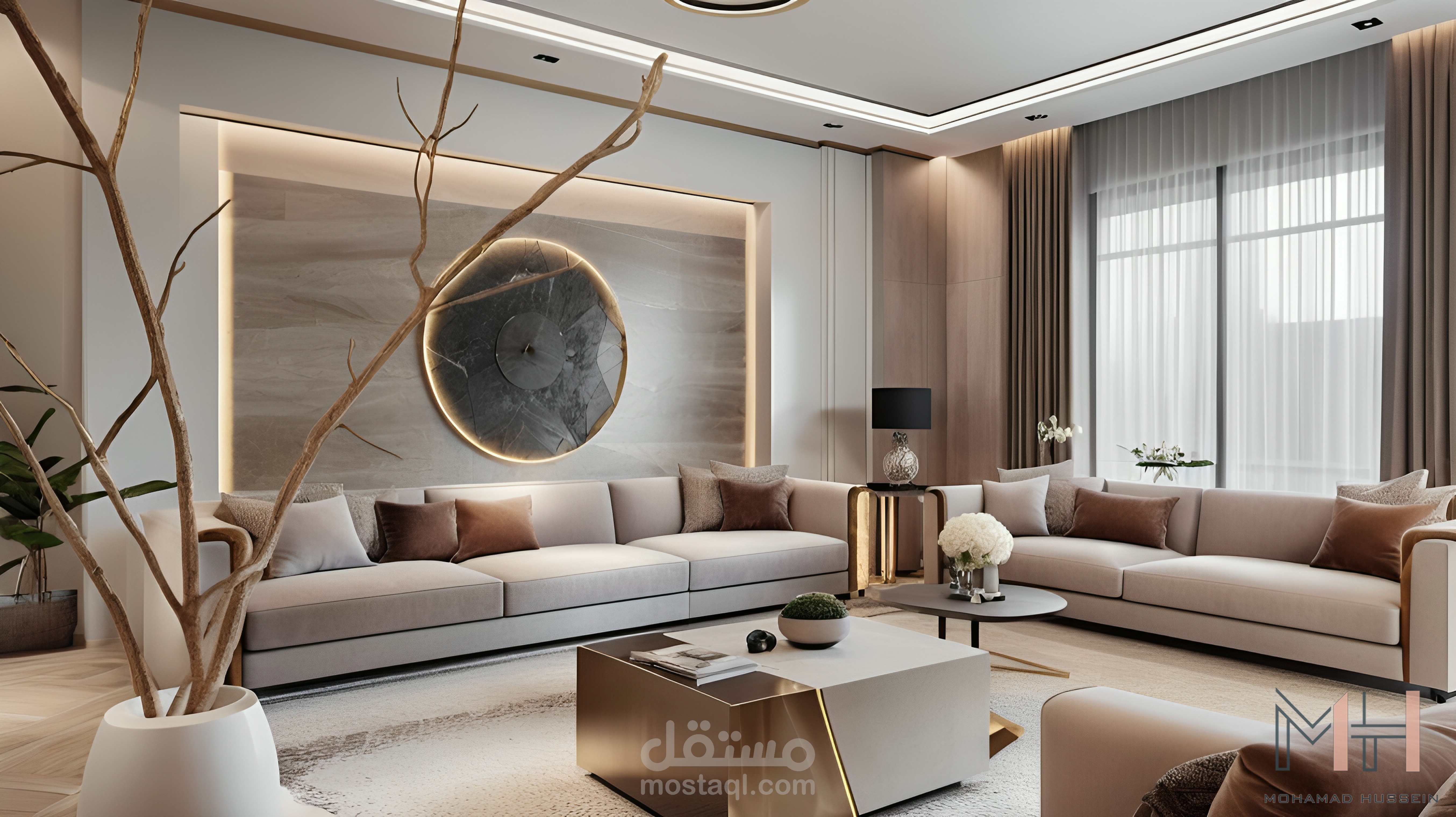 تصاميم متنوعة لصالات الاستقبال
