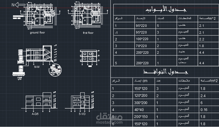 تصميم مشاريع هندسة مدنية (مساقط – أوتوكاد – حساب كميات – تنفيذ)