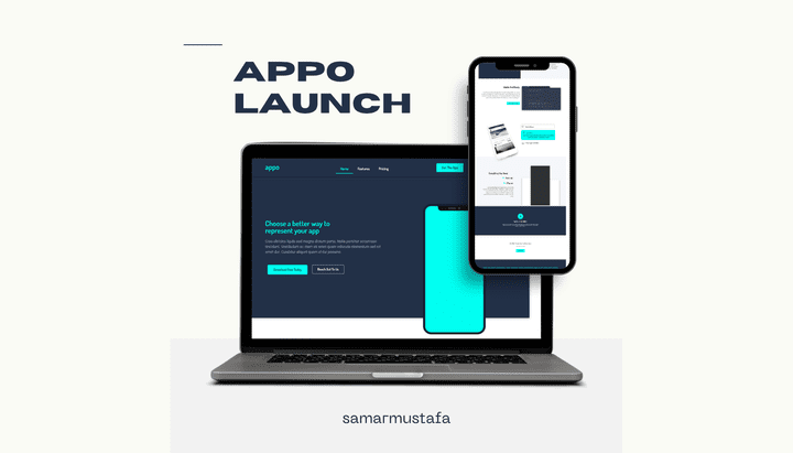 Appo Launch - واجهة عرض تطبيق موبايل باستخدام WordPress HTML CSS