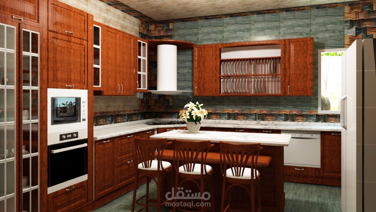 تصميم داخلي 3d مطابخ