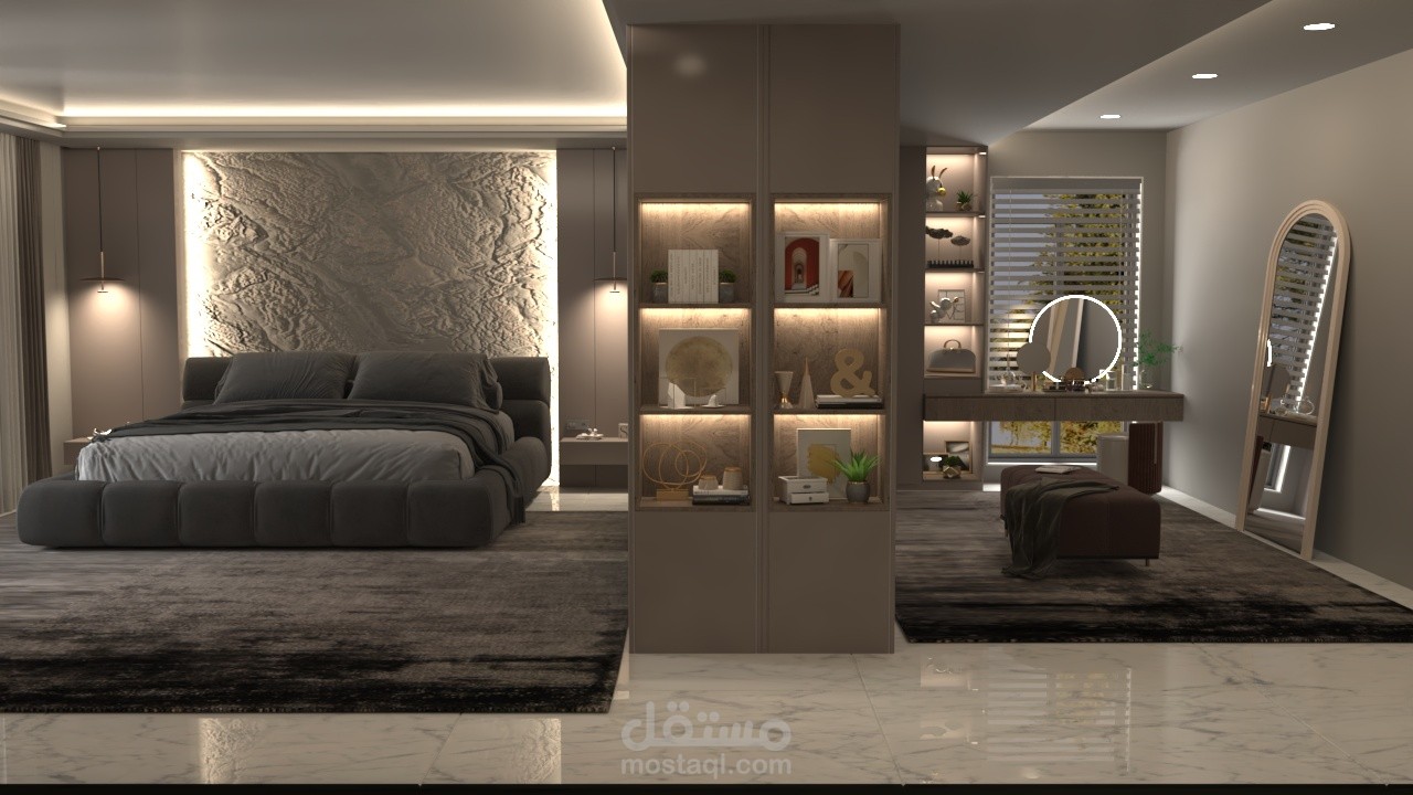 Elegant and Balanced Modern Bedroom