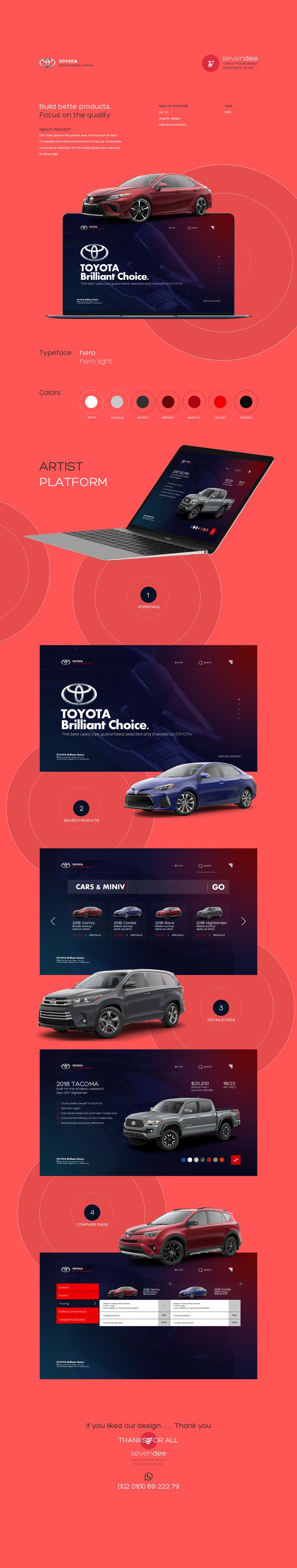 Ui/Ux design #toyota