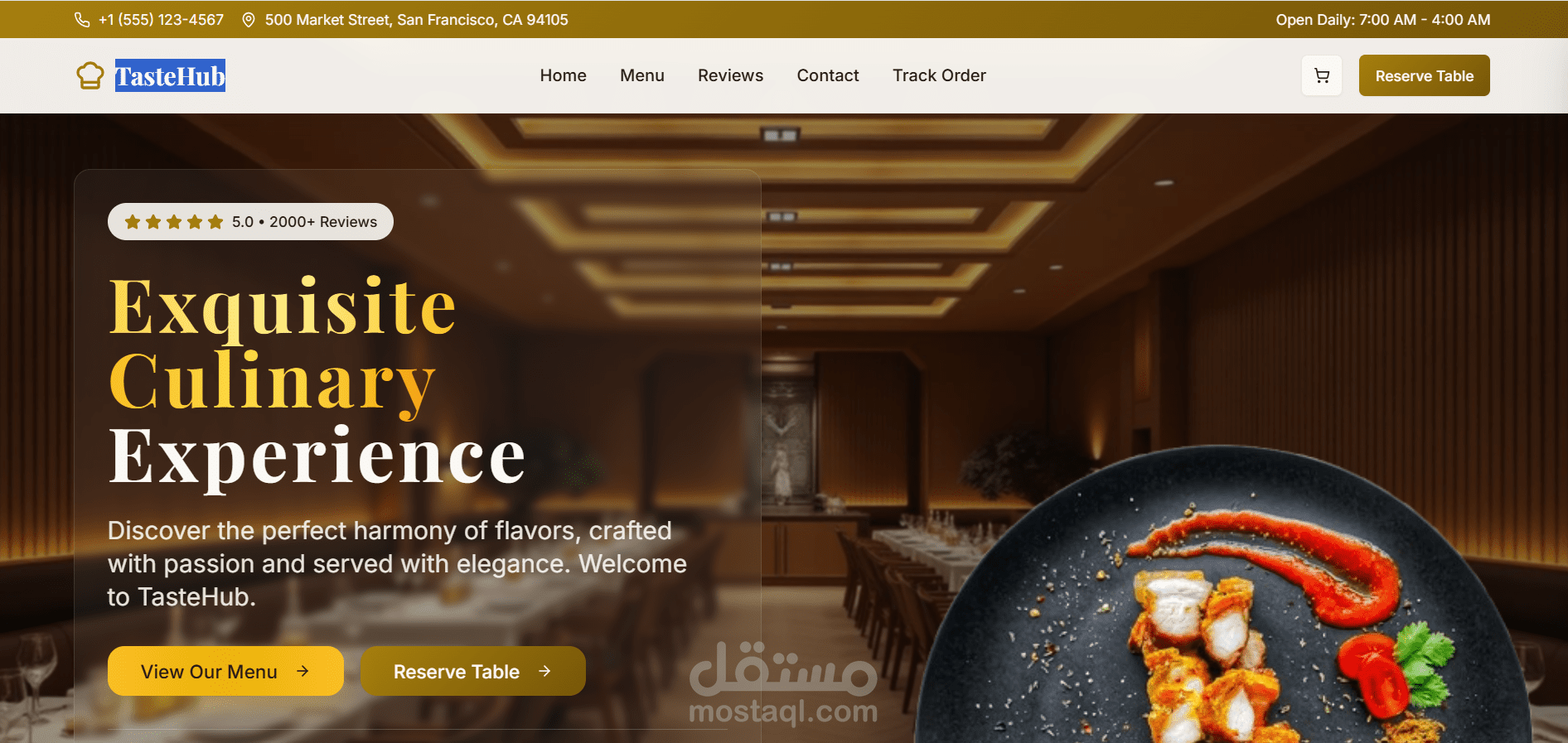 TasteHub - Complete system for a restaurant