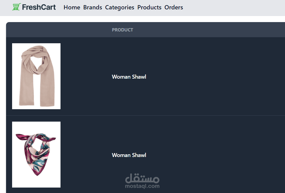 Fresh Cart – E-commerce