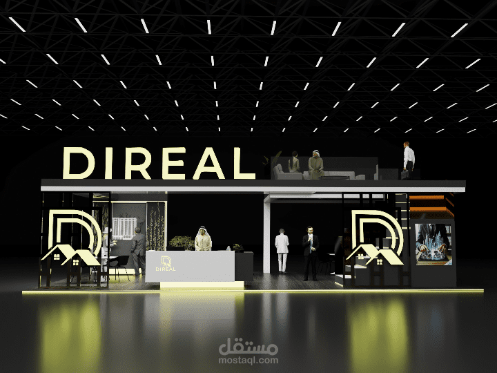 تصميم معارض وبوثات 3D يعكس هوية علامتك التجارية