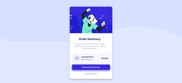 order summary cart