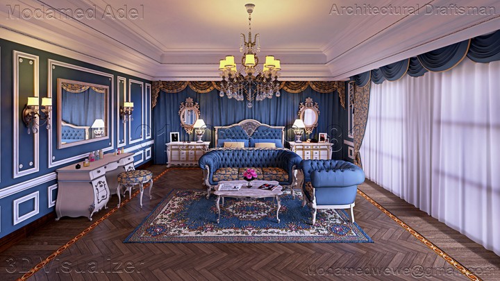 Classical French Bedrooms