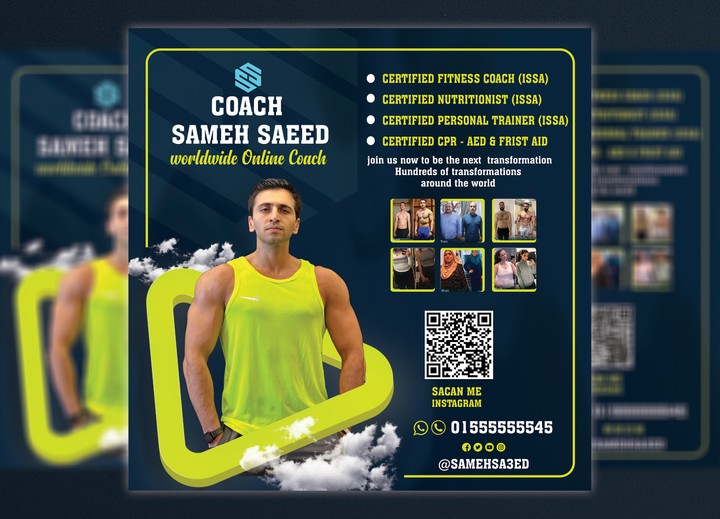 Social media design captain gym