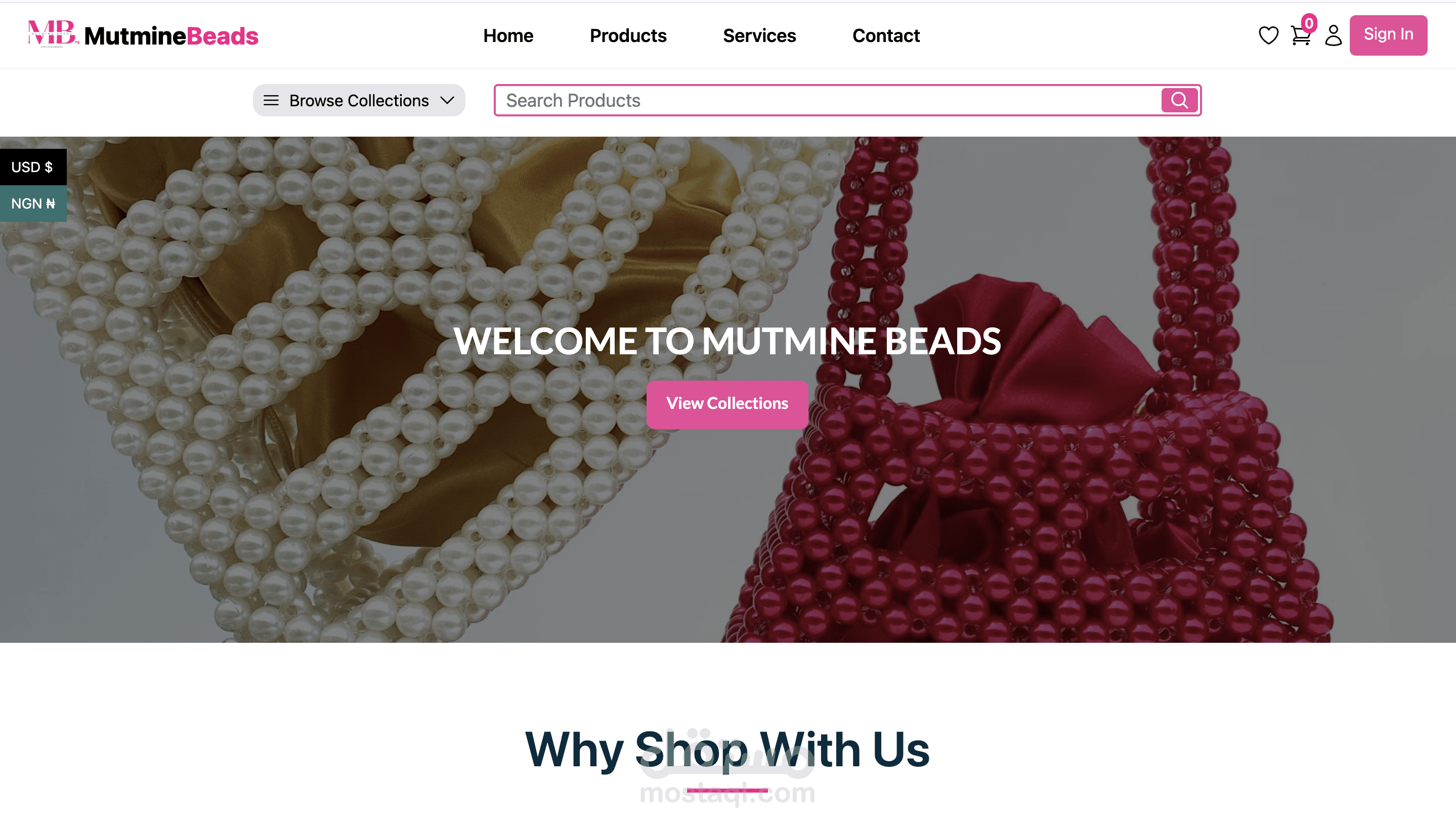 MutmineBeads – منصة تجارة إلكترونية متكاملة