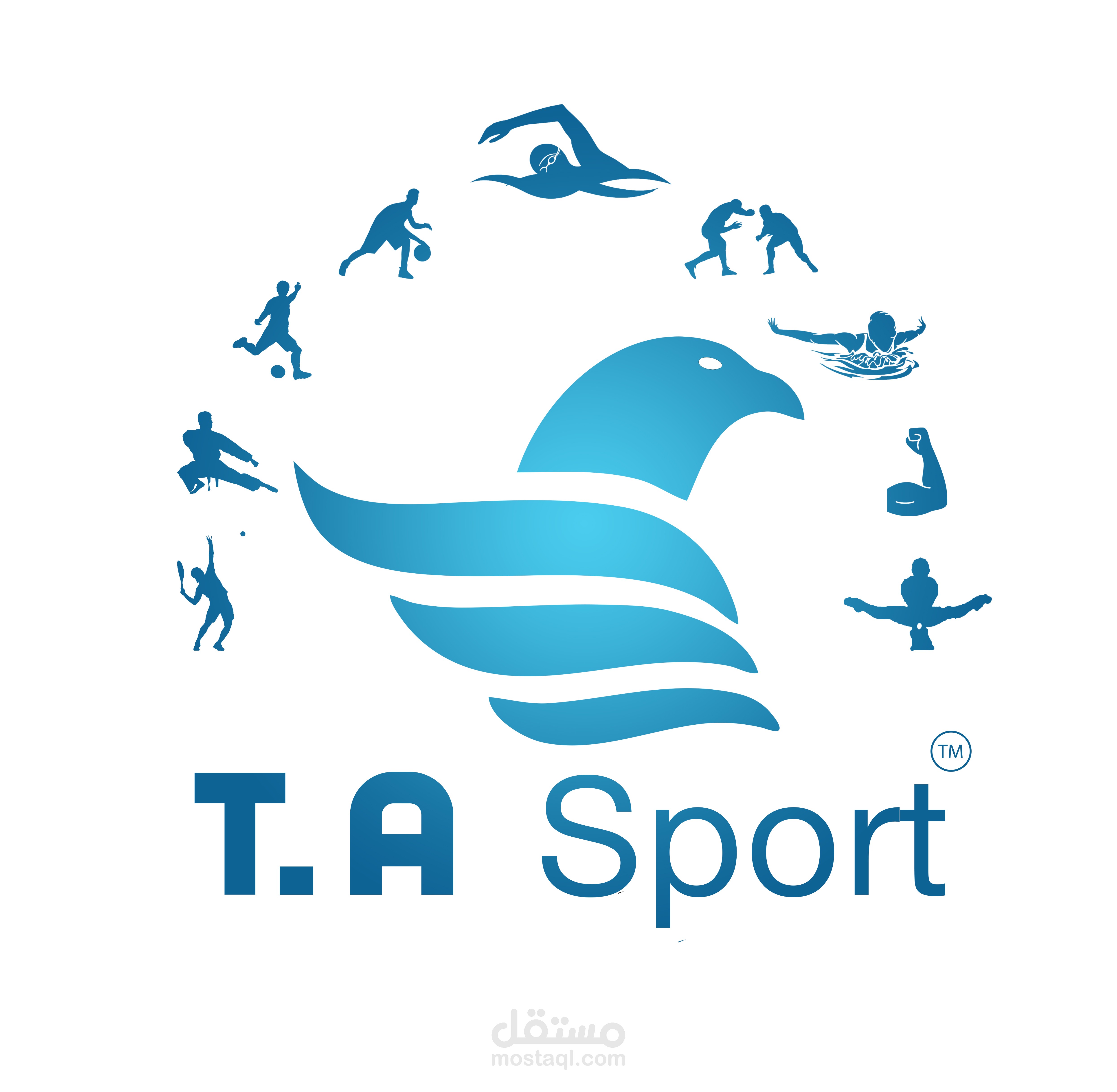 شعار أكاديمية السباحة TA Sport