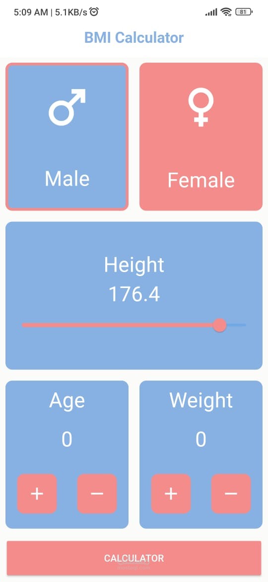BMI Calculator App