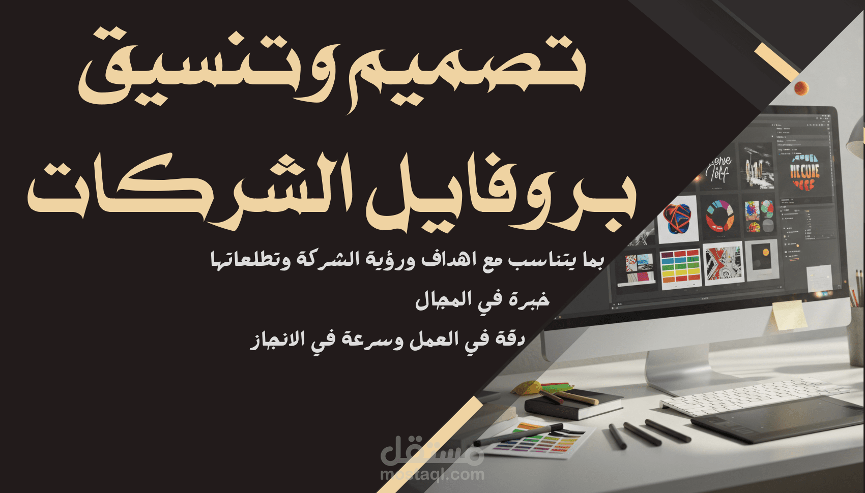 تصميم وتنسيق بروفايل الشركات