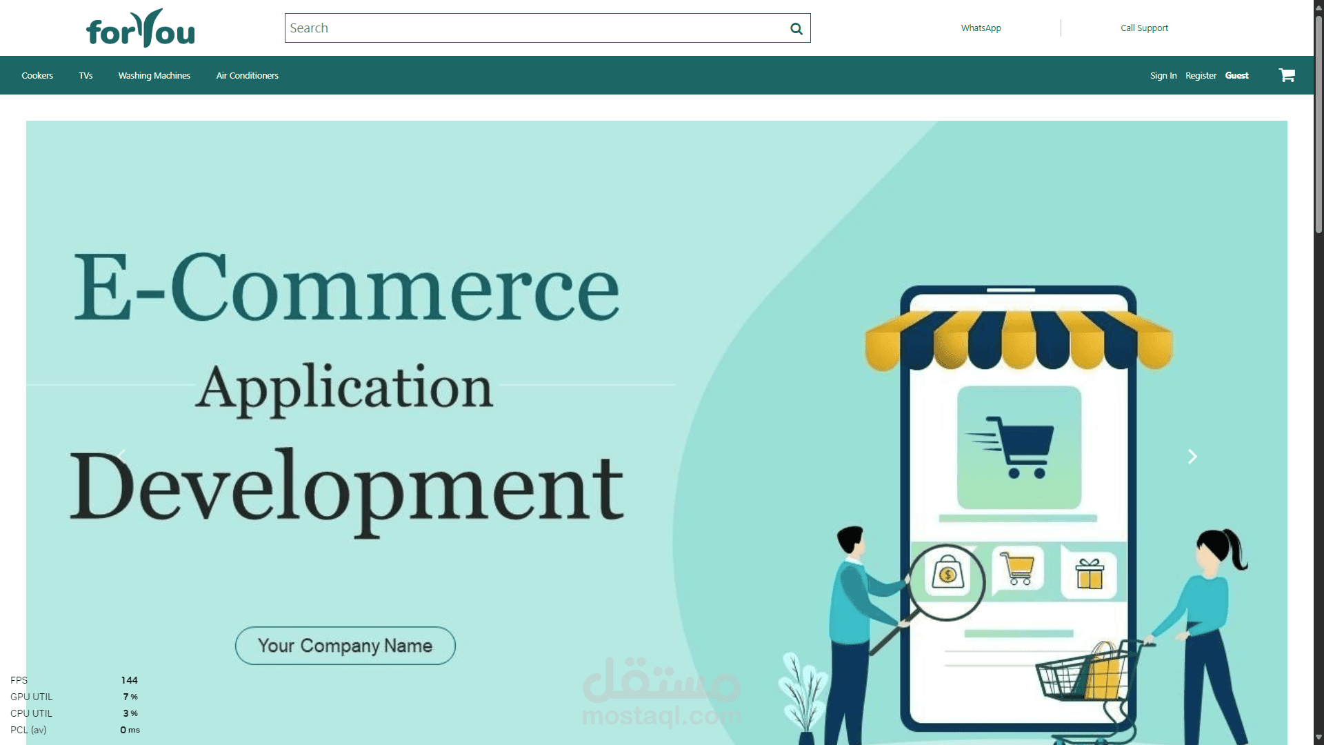 forU e-commerce website