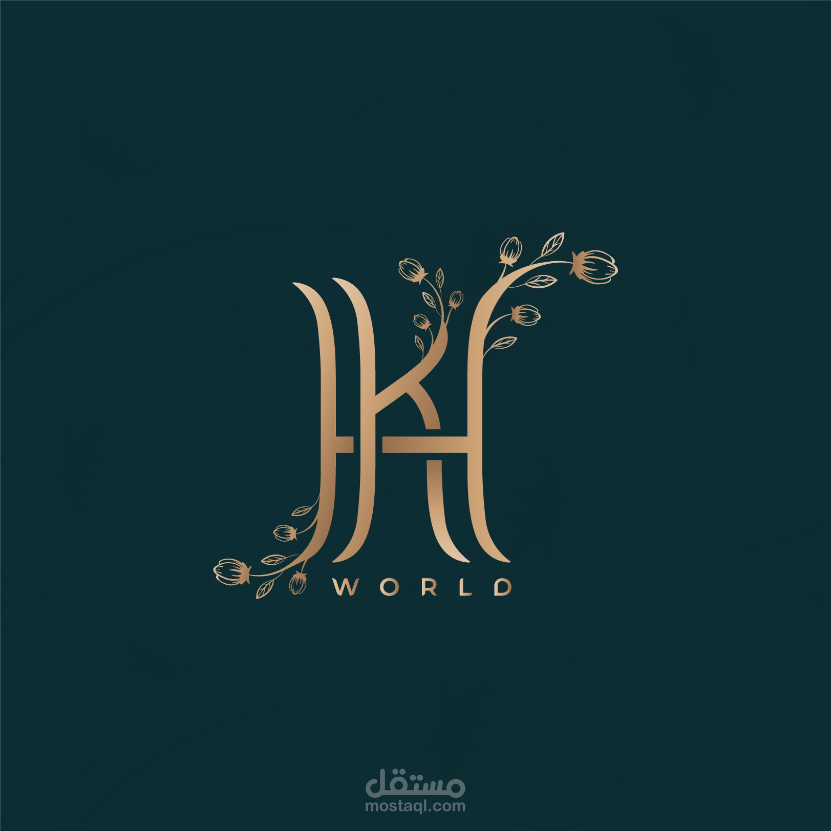 شعار شخصي KH World (Monogram logo)