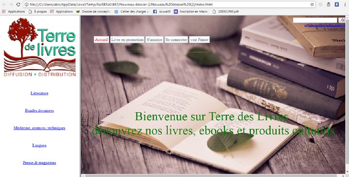 site de vente livre avec JEE