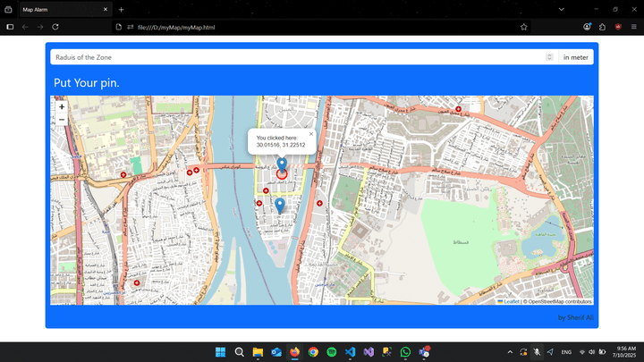 alarm by location app