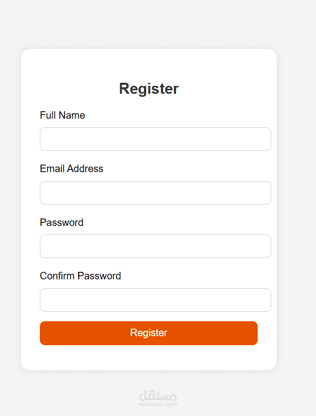 registration form