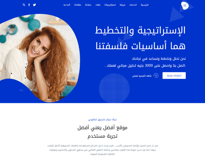3z digital - موقع ووردبريس للتسويق الكتروني في العالم العربي