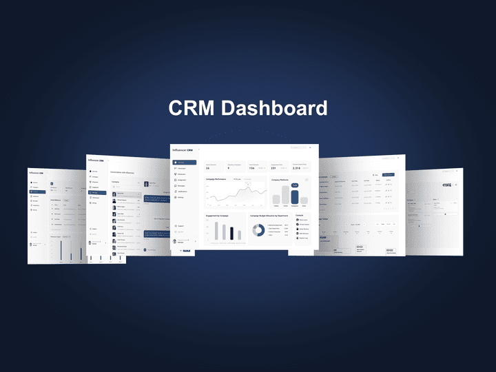 Influencer CRM Dashboard