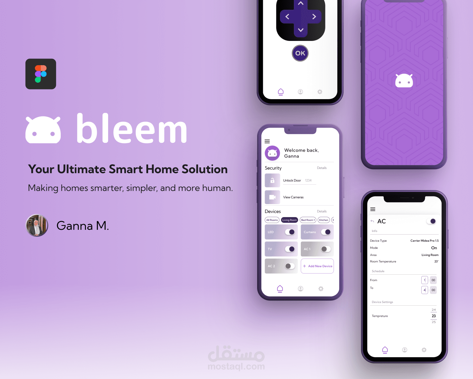 Bleem – تطبيق تحكم منزلي ذكي + UX Case Study