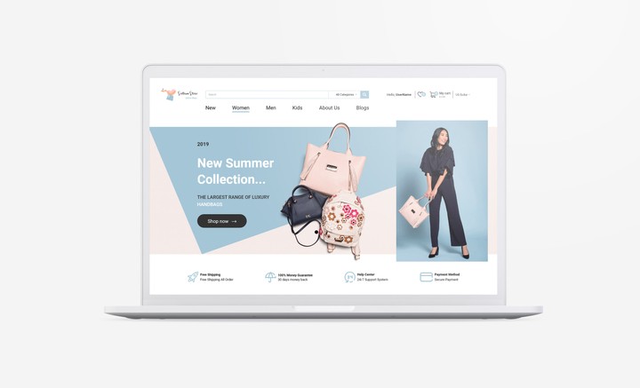 UI For E-Commerce Website || واجهة مستخدم لمتجر إلكتروني