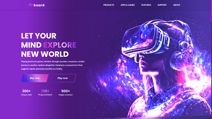 موقع جيمنج احترافي – Gaming Website